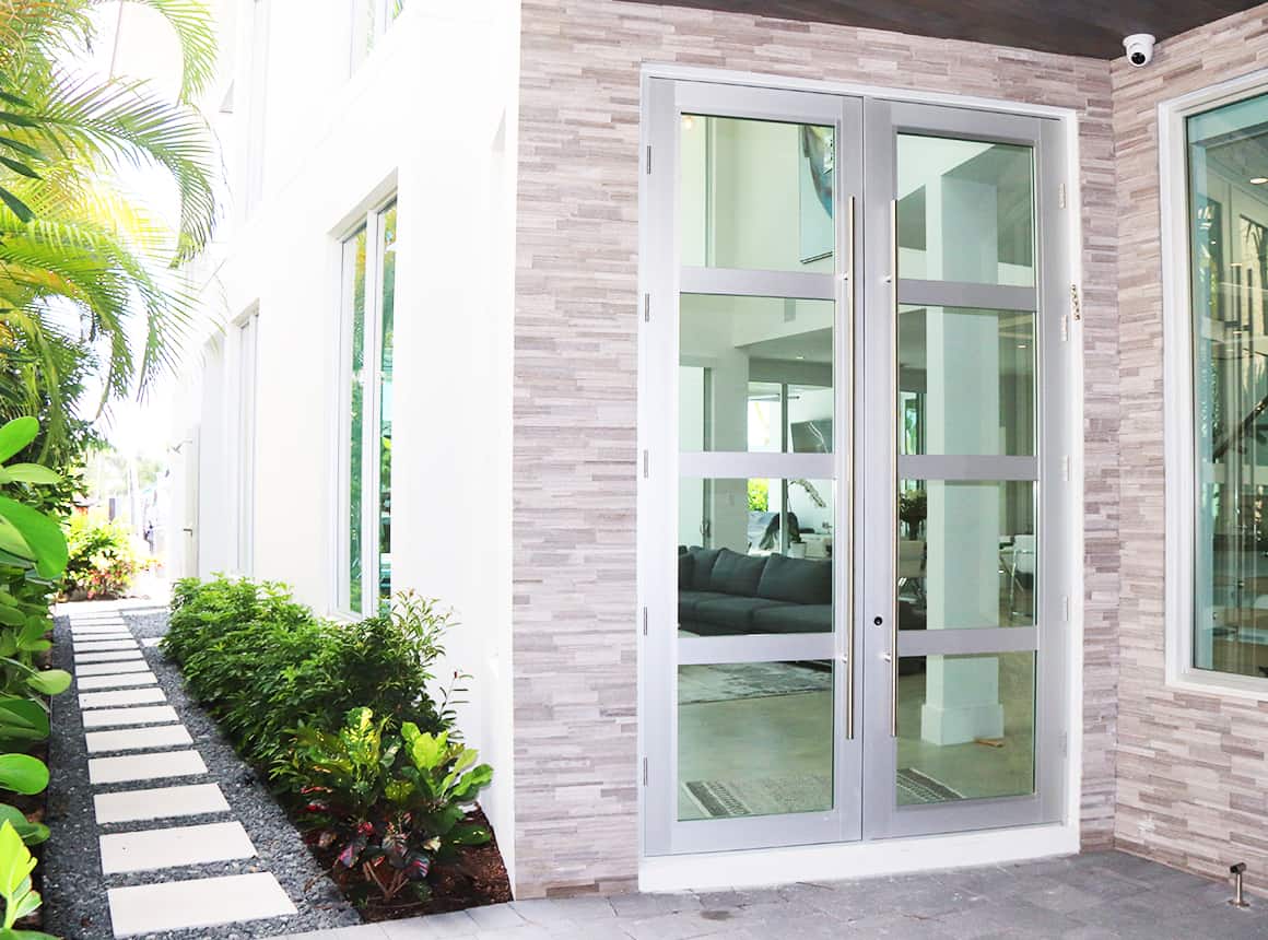 High-end Florida home entrance door