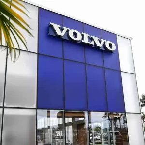 Volvo building storefront