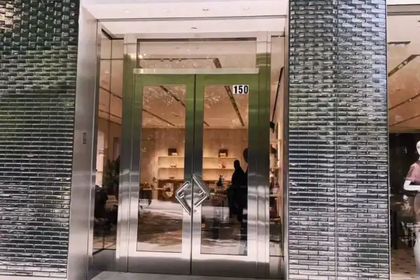 Fendi building storefront entrance