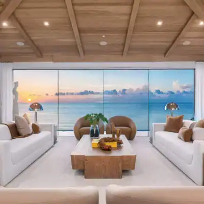 Vistaview windows in a luxury home overlooking the water