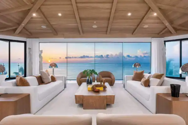 Vistaview windows in a luxury home overlooking the water